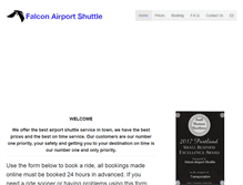 Tablet Screenshot of falconairportshuttle.com